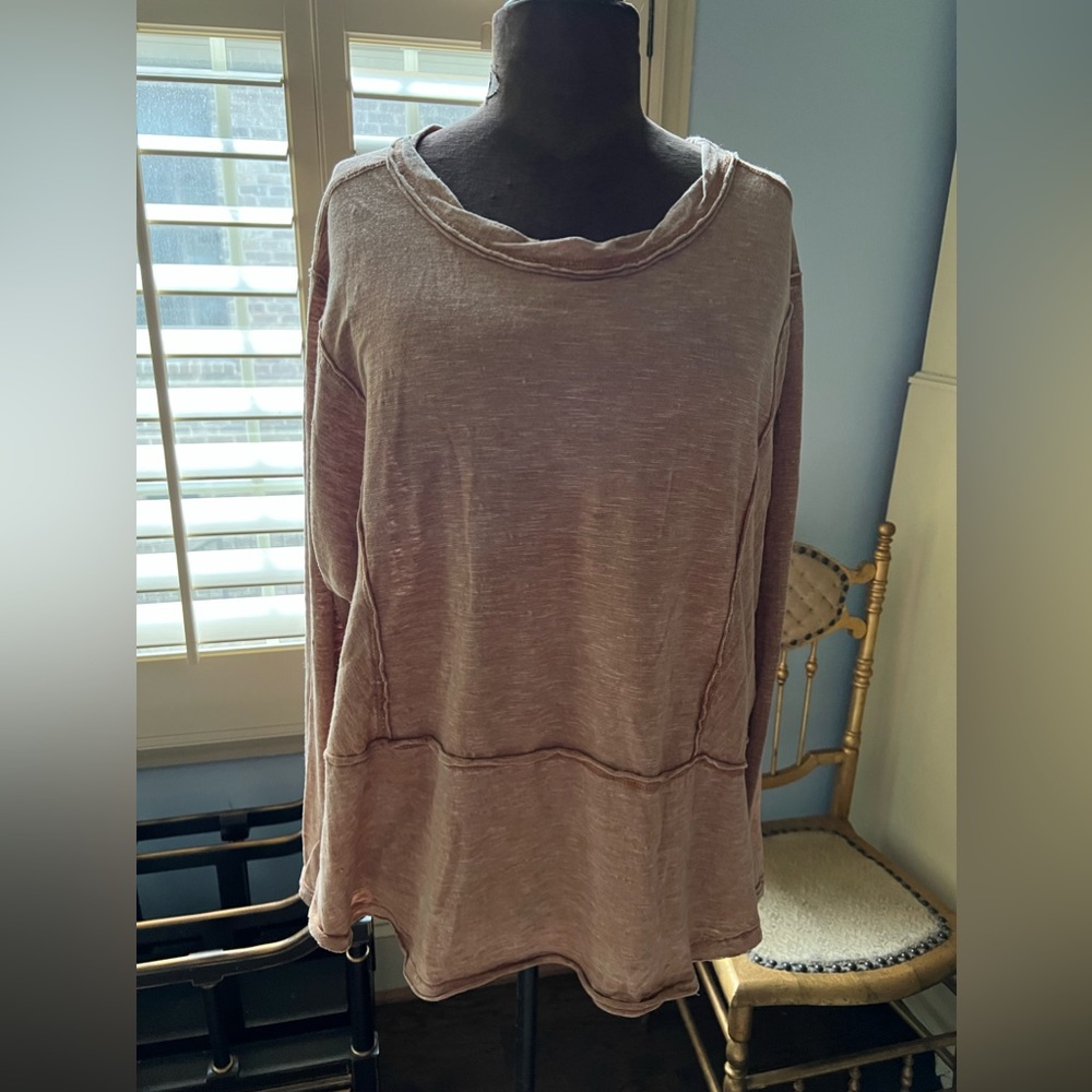 Z Supply oversized distressed tee, sz Med